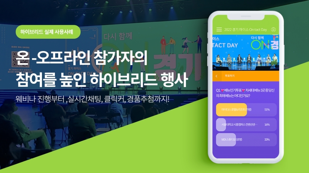 [경기 마이스 On:tact Day X 이벤터스] 온-오프라인 참가자 모두를 만족시키는 행사를 기획해 보세요!
